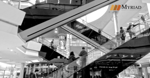 foto de mall blanco y negro