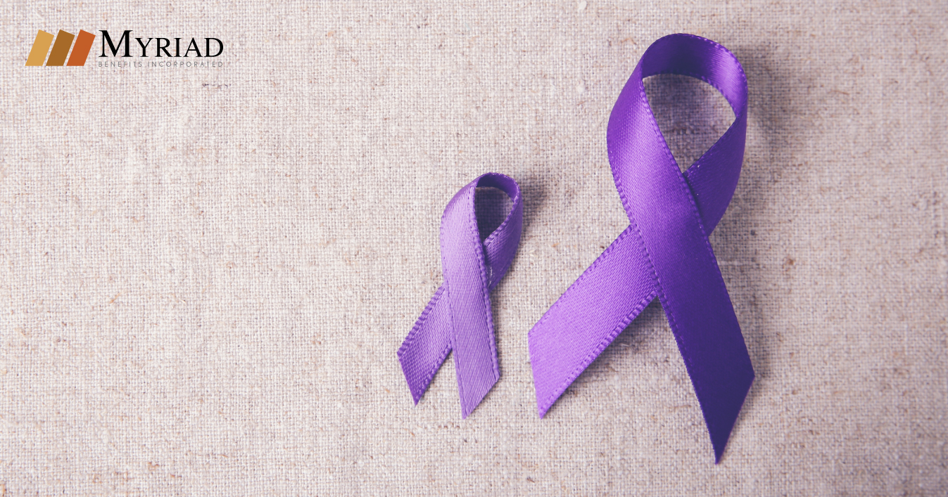 Lazos violetas que respresentan la epilepsia