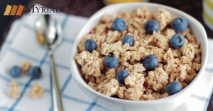 Plato con avena
