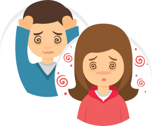 iconos de malestar y dolor de cabeza