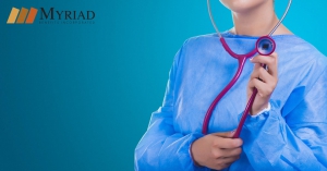 uniformes azul médico