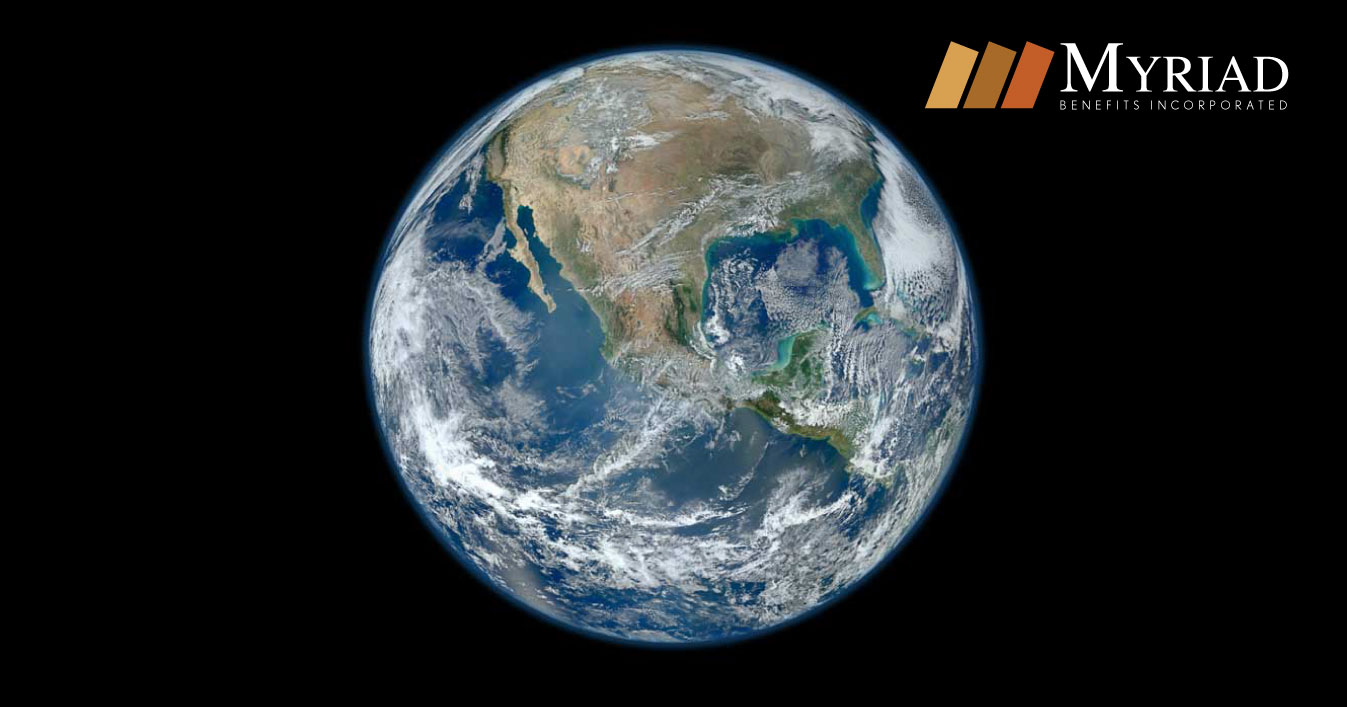 Foto espacial del planeta Tierra