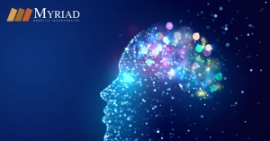 Ilustración del cerebro y la memoria