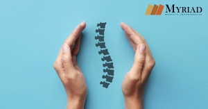 Ilustración de columna vetebral
